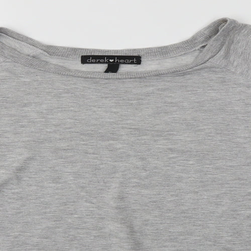 Derek Heart Womens Grey   Basic Blouse Size S