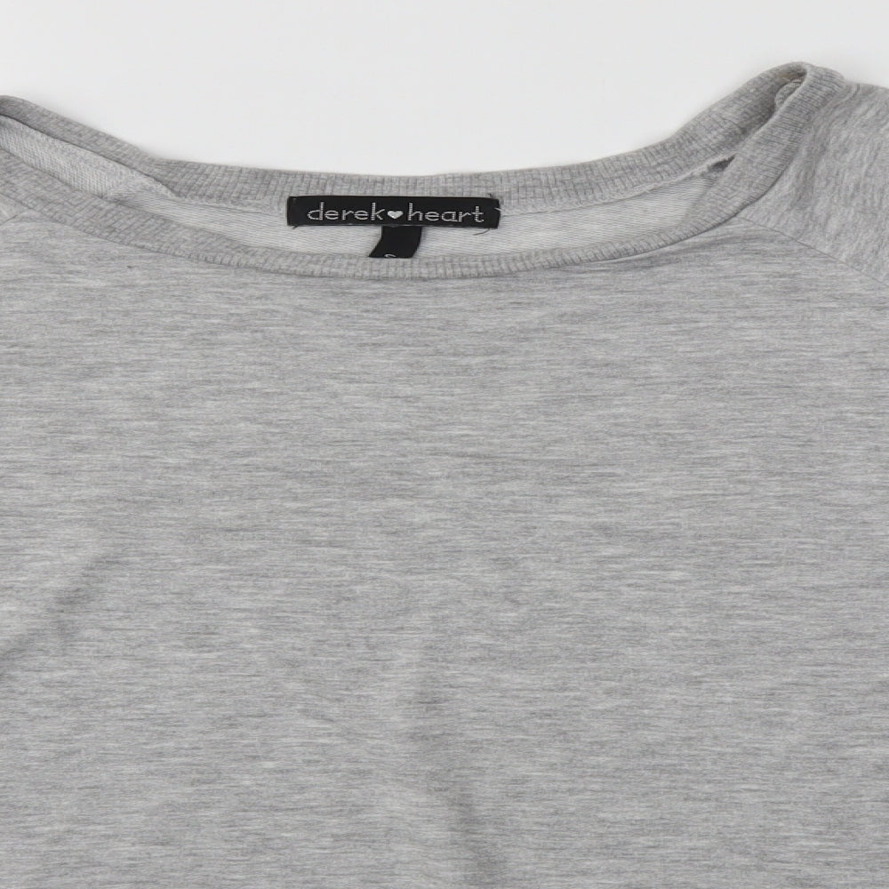 Derek Heart Womens Grey   Basic Blouse Size S