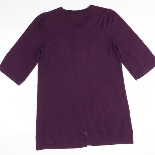 Ann Taylor Womens Purple   Cardigan Jumper Size M