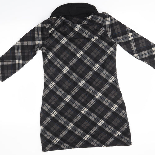 NABELLA Womens Grey Check  Jumper Dress  Size S