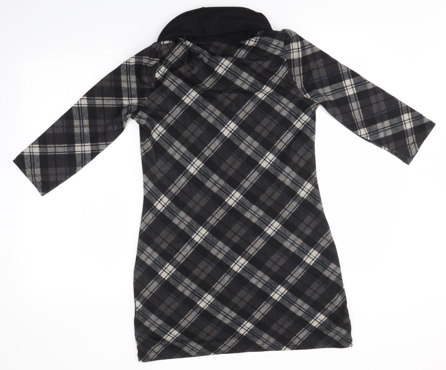 NABELLA Womens Grey Check  Jumper Dress  Size S
