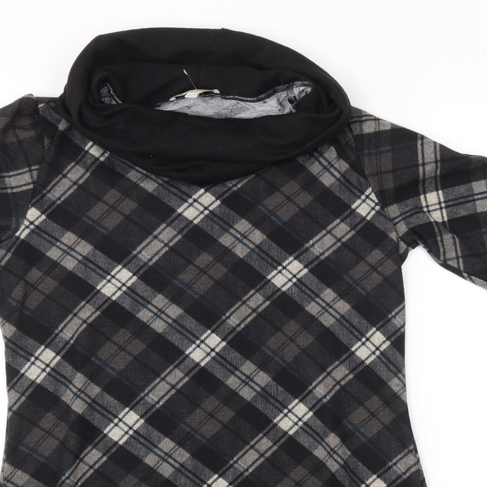 NABELLA Womens Grey Check  Jumper Dress  Size S