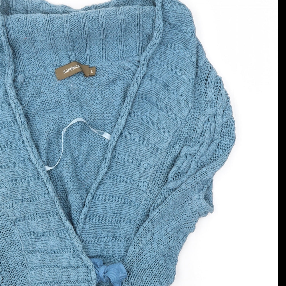 SANDWICH_ Womens Blue   Cardigan Jumper Size L