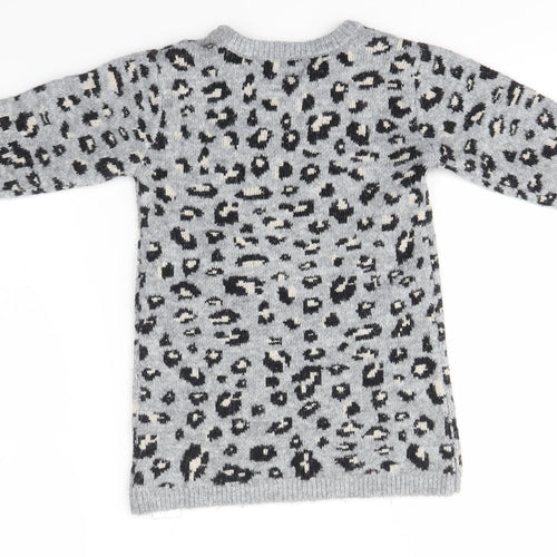 Primark Baby Grey Animal Print  Pullover Jumper Size 18-24 Months