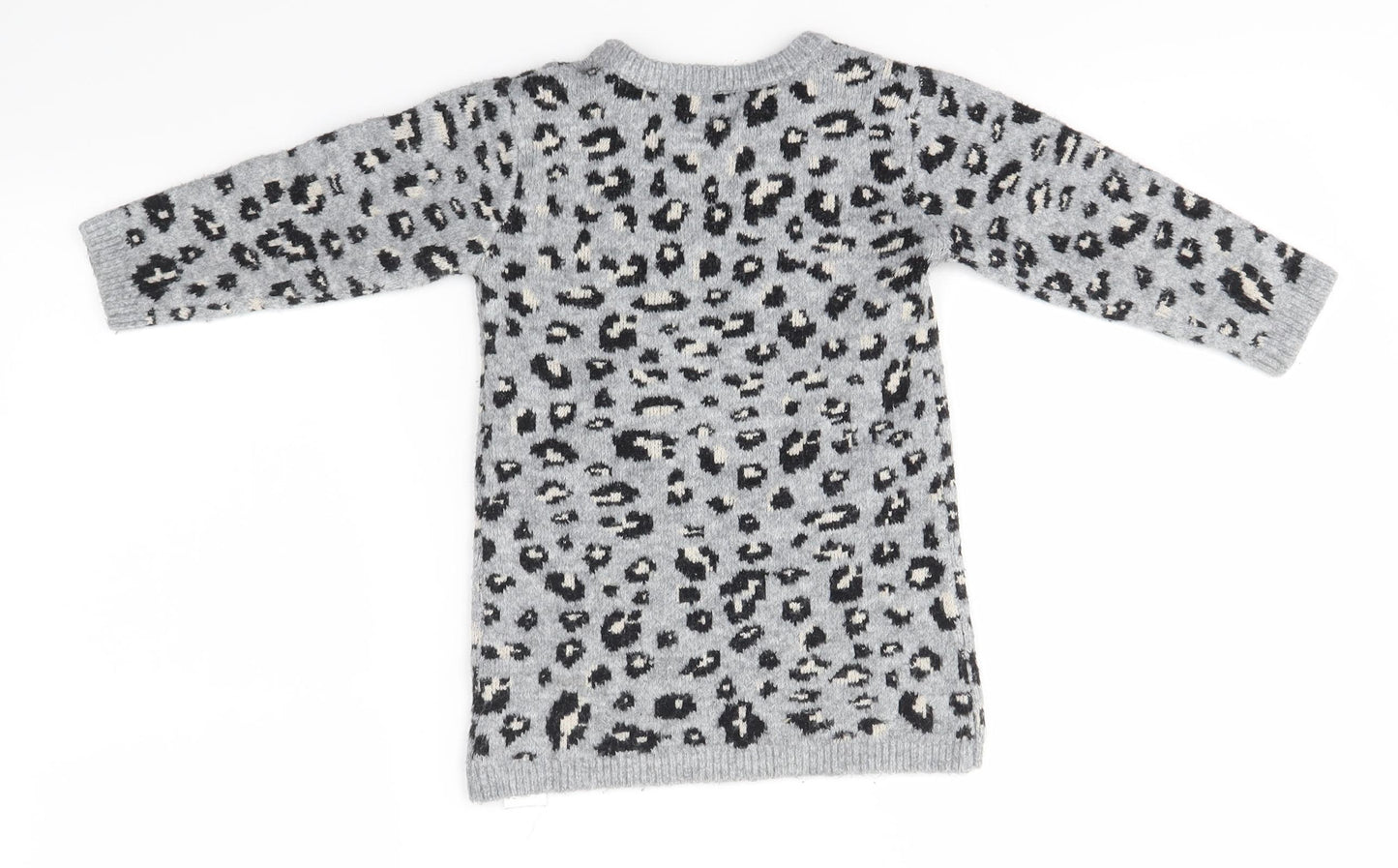 Primark Baby Grey Animal Print  Pullover Jumper Size 18-24 Months