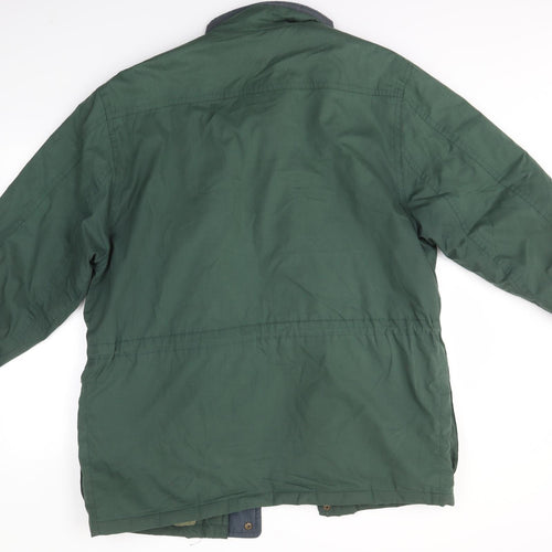 M&S Mens Green   Parka Coat Size M
