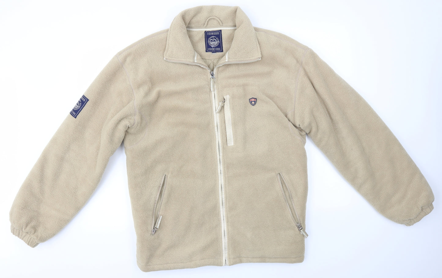 EISNEGGER Mens Brown   Full Zip Jumper Size S