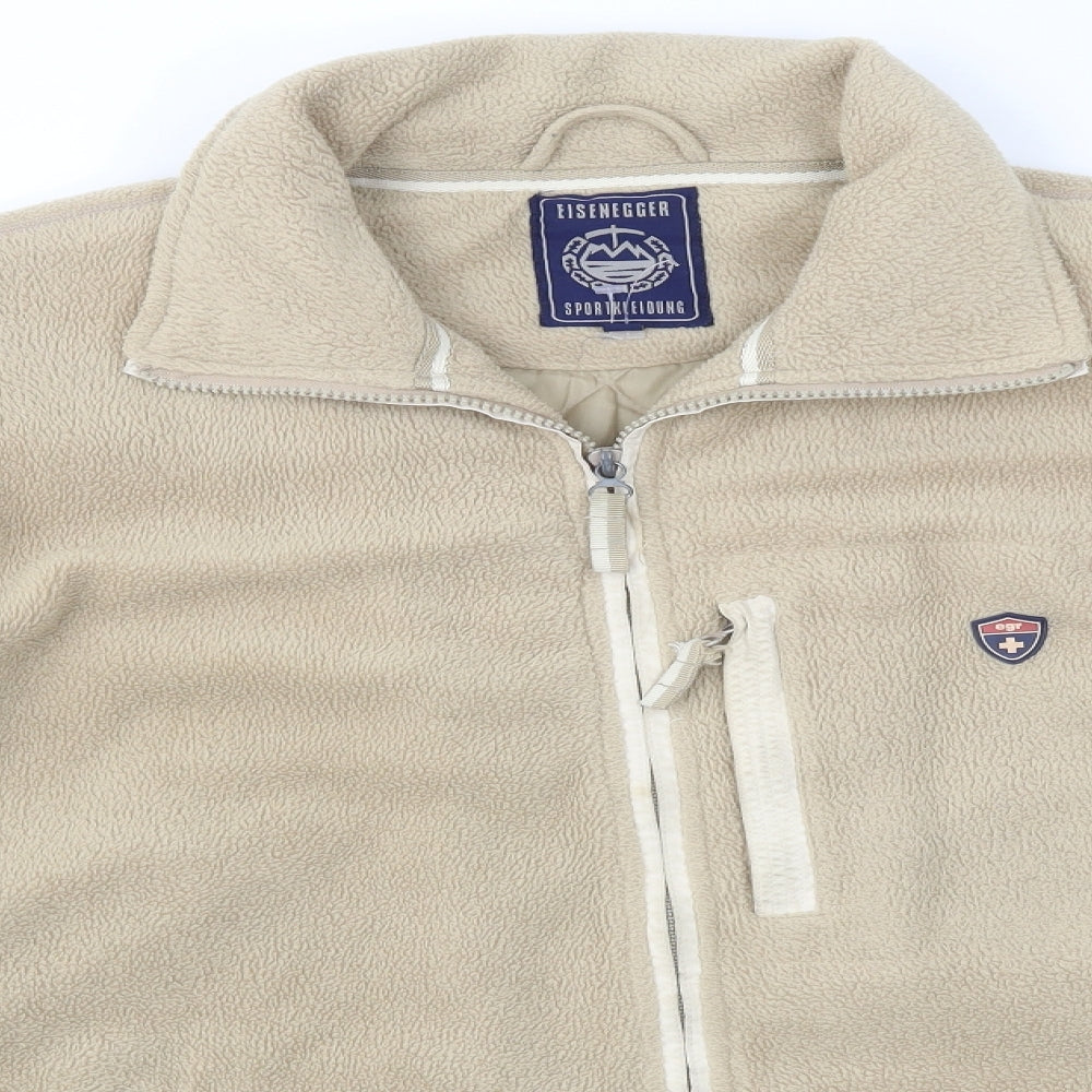 EISNEGGER Mens Brown   Full Zip Jumper Size S