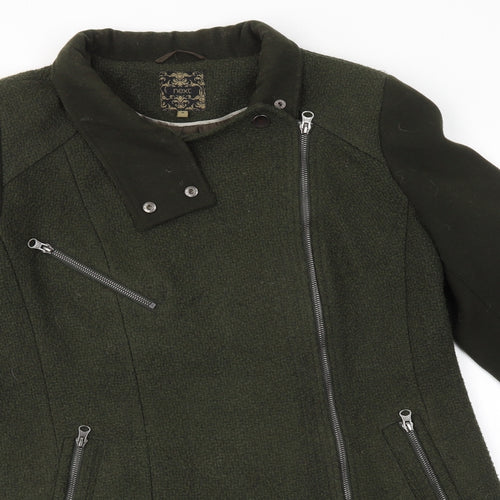NEXT Womens Green   Overcoat Coat Size 16