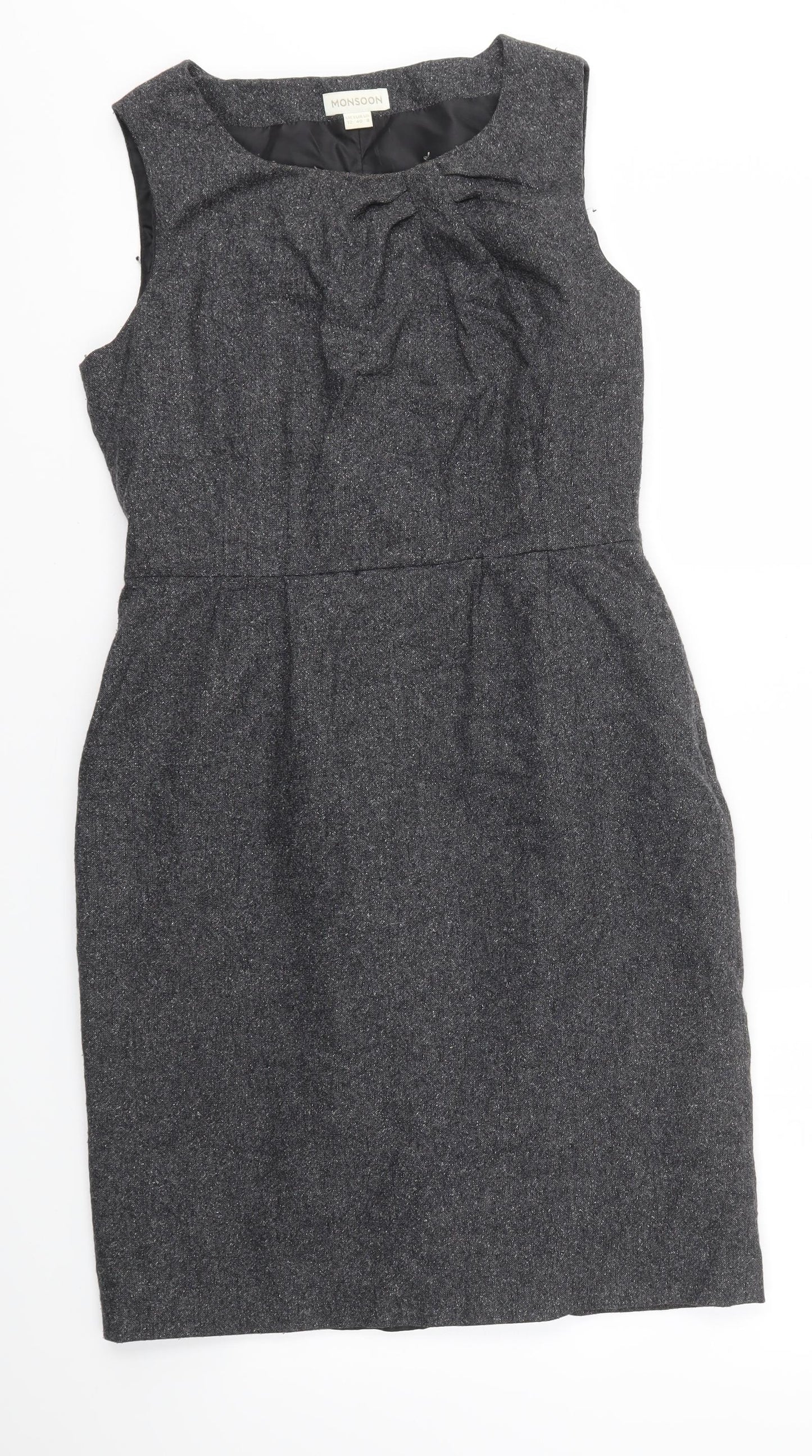 Monsoon Womens Grey   Pinafore/Dungaree Dress  Size 12