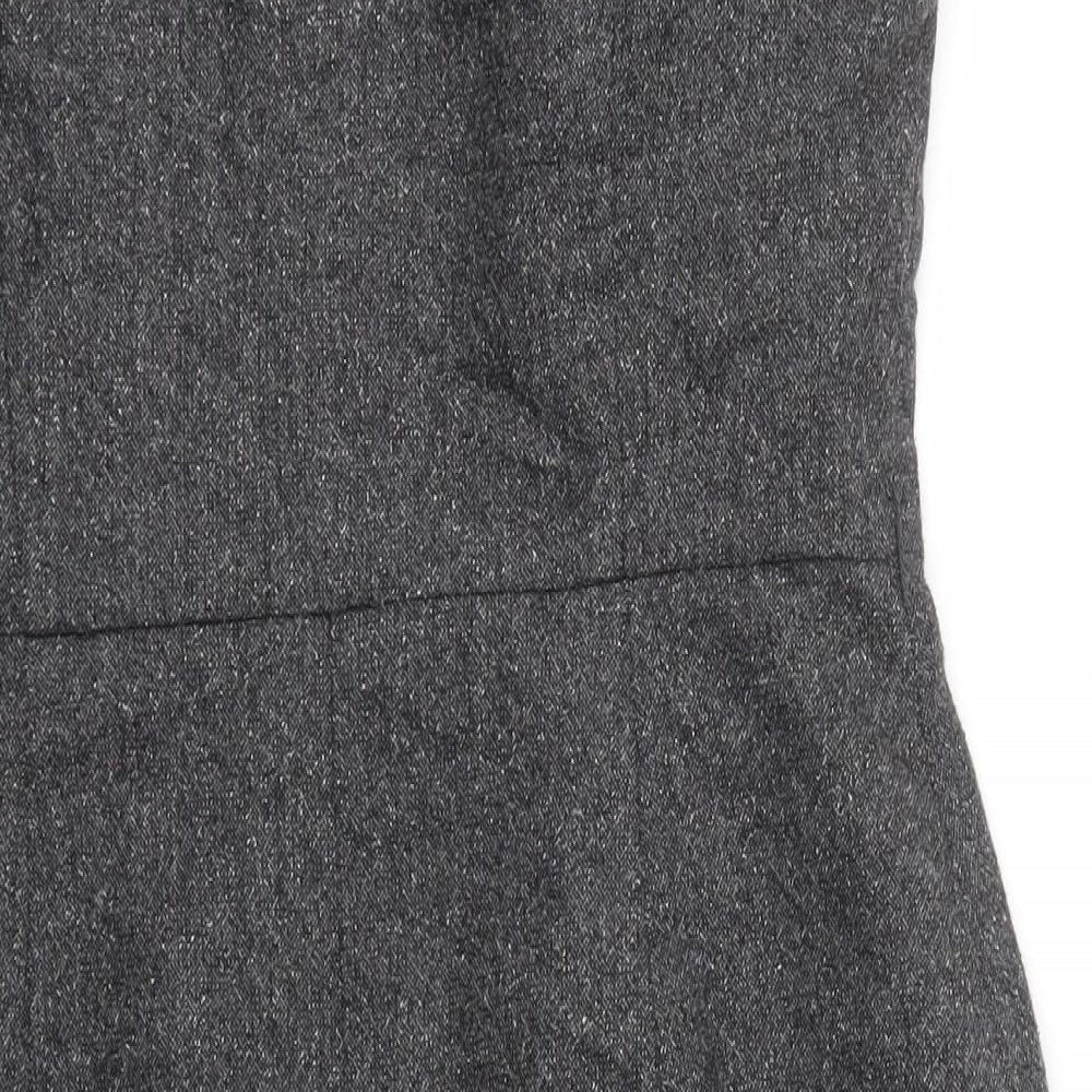 Monsoon Womens Grey   Pinafore/Dungaree Dress  Size 12