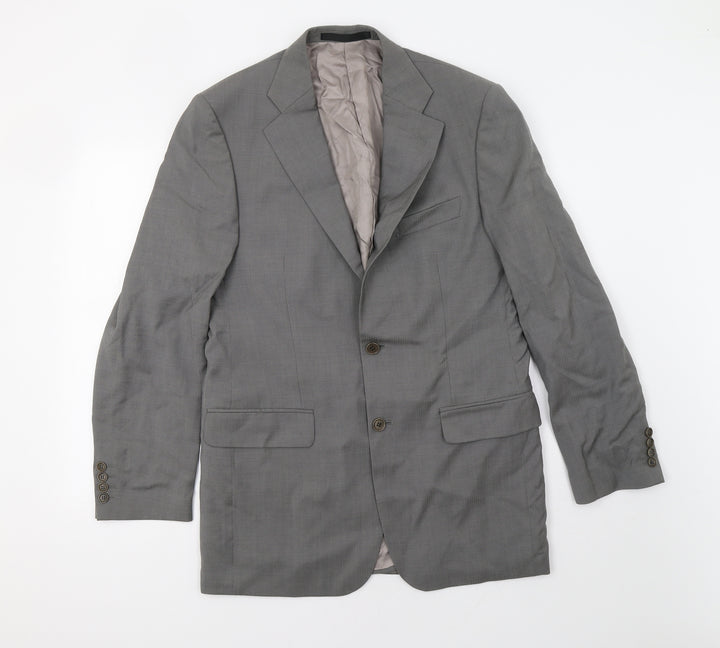 Preworn Mens Grey Jacket Blazer Size 42