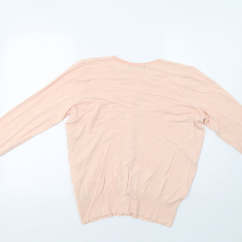 M&S Womens Pink   Cardigan Jumper Size 16