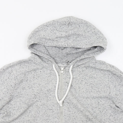 H&M Womens Grey   Henley Hoodie Size M