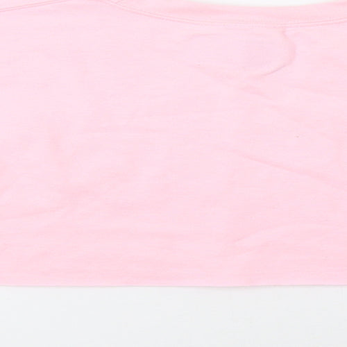 Pretty Little Thing Womens Pink   Pullover Sweatshirt Size S  - Xmas Santa