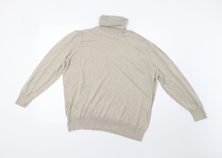 BM Womens Beige Pullover Jumper Size XL