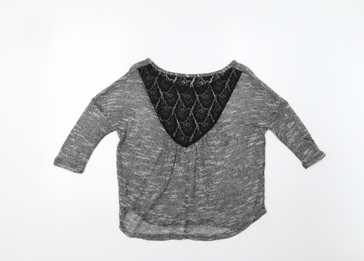 Ginger G Womens Grey  Knit Pullover Jumper Size S