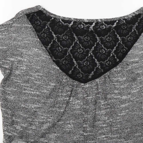 Ginger G Womens Grey  Knit Pullover Jumper Size S