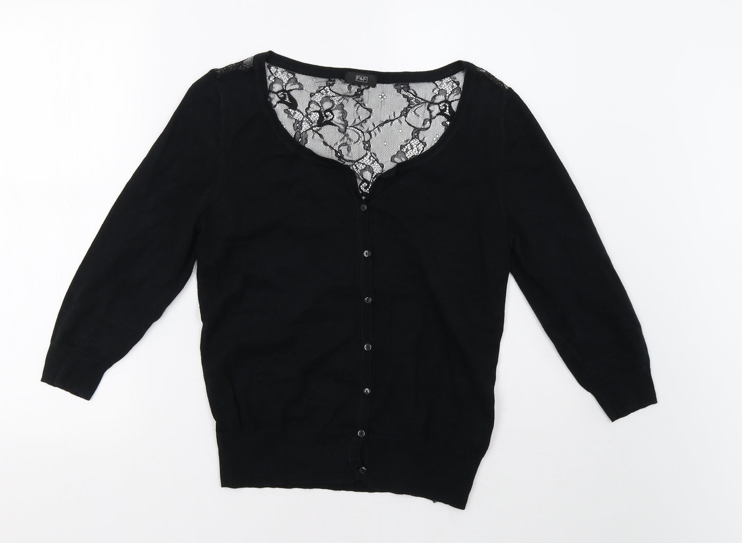 F&F Womens Black   Cardigan Jumper Size 14