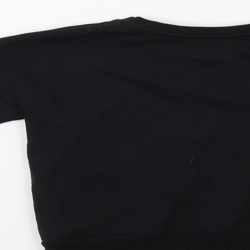 Primark Girls Black   Pullover Sweatshirt Size 7-8 Years  - Be You