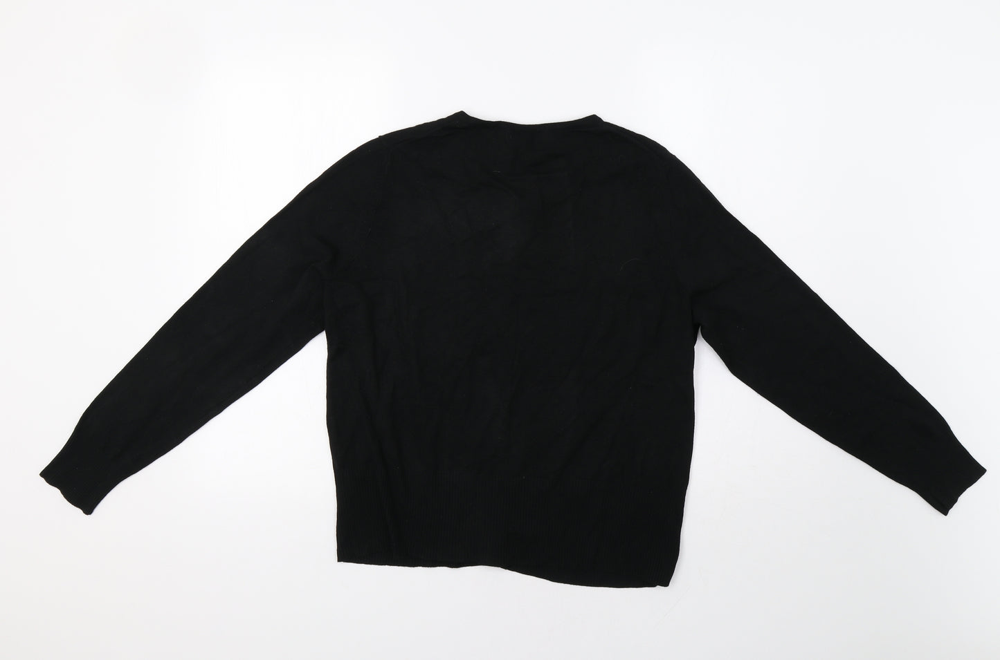 M&S Womens Black   Cardigan Jumper Size 18