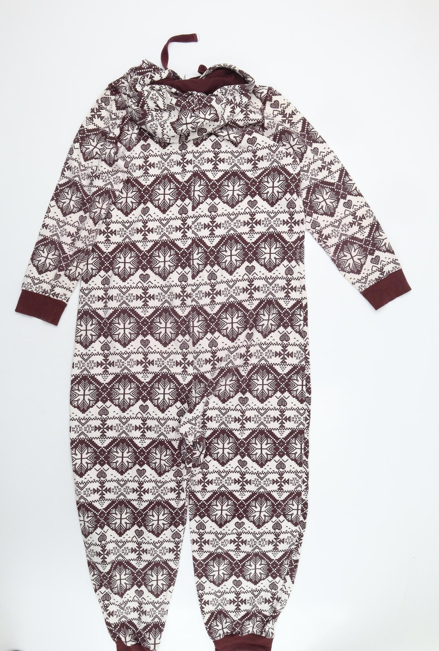 New Look Womens Brown Fair Isle   Bodysuit Size L