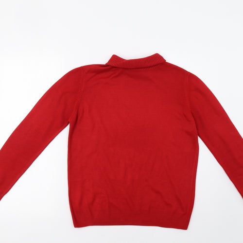 Preworn Womens Red   Pullover Jumper Size M