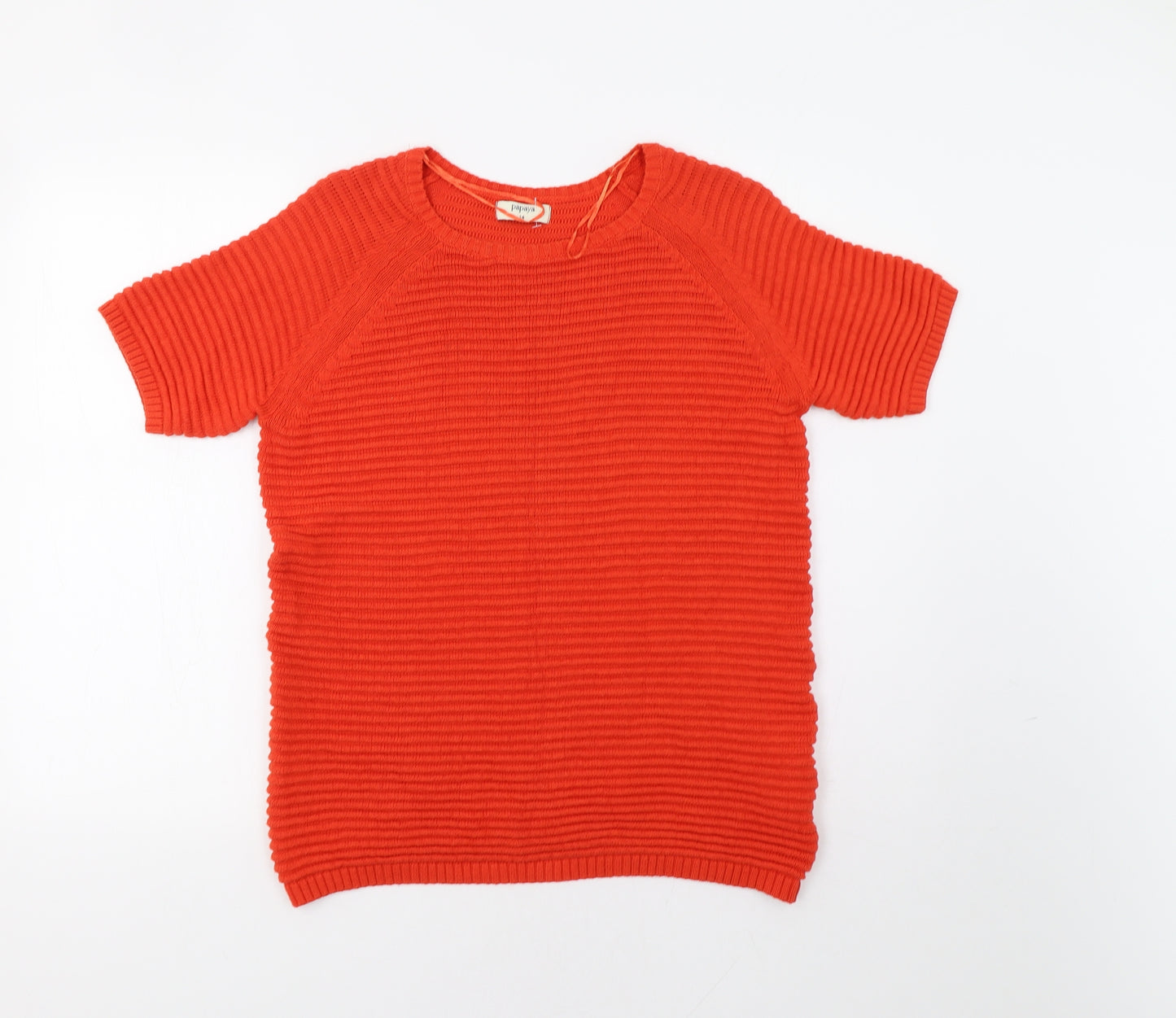 Papaya Womens Orange   Pullover Jumper Size 14