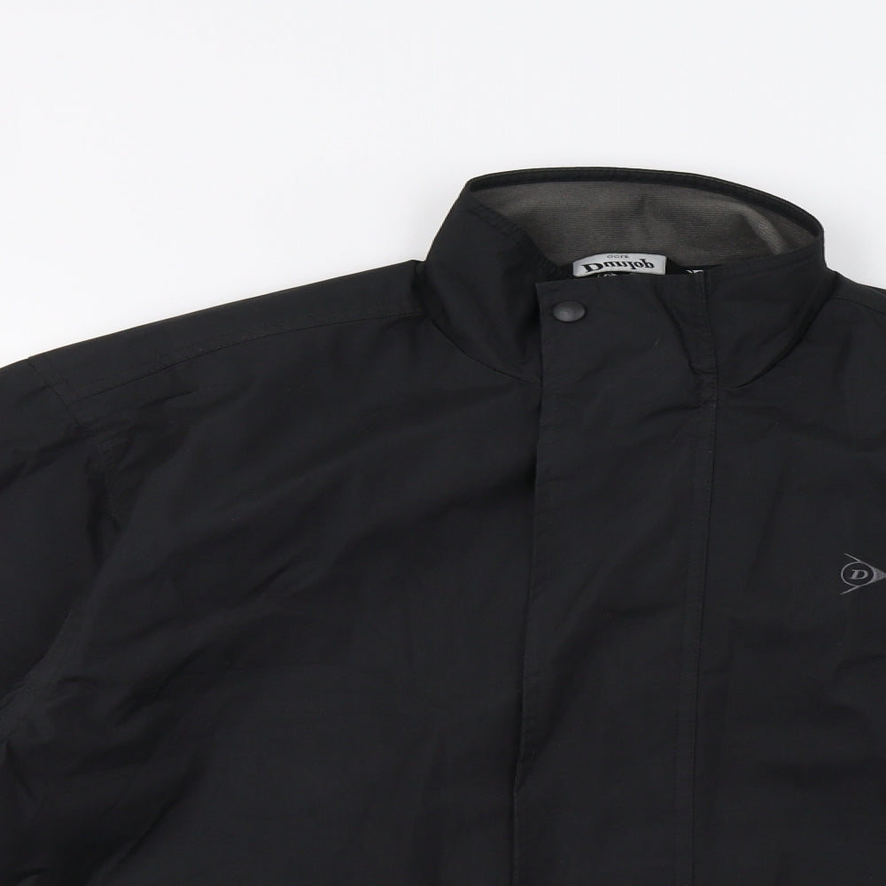 Dunlop Mens Black   Windbreaker Coatigan Size M