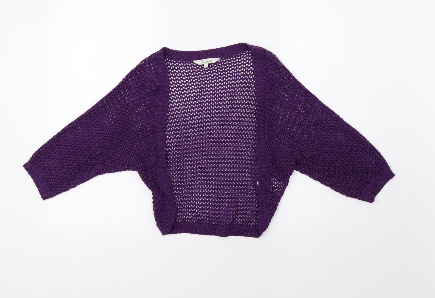Peacocs Womens Purple   Shrug Jumper Size M