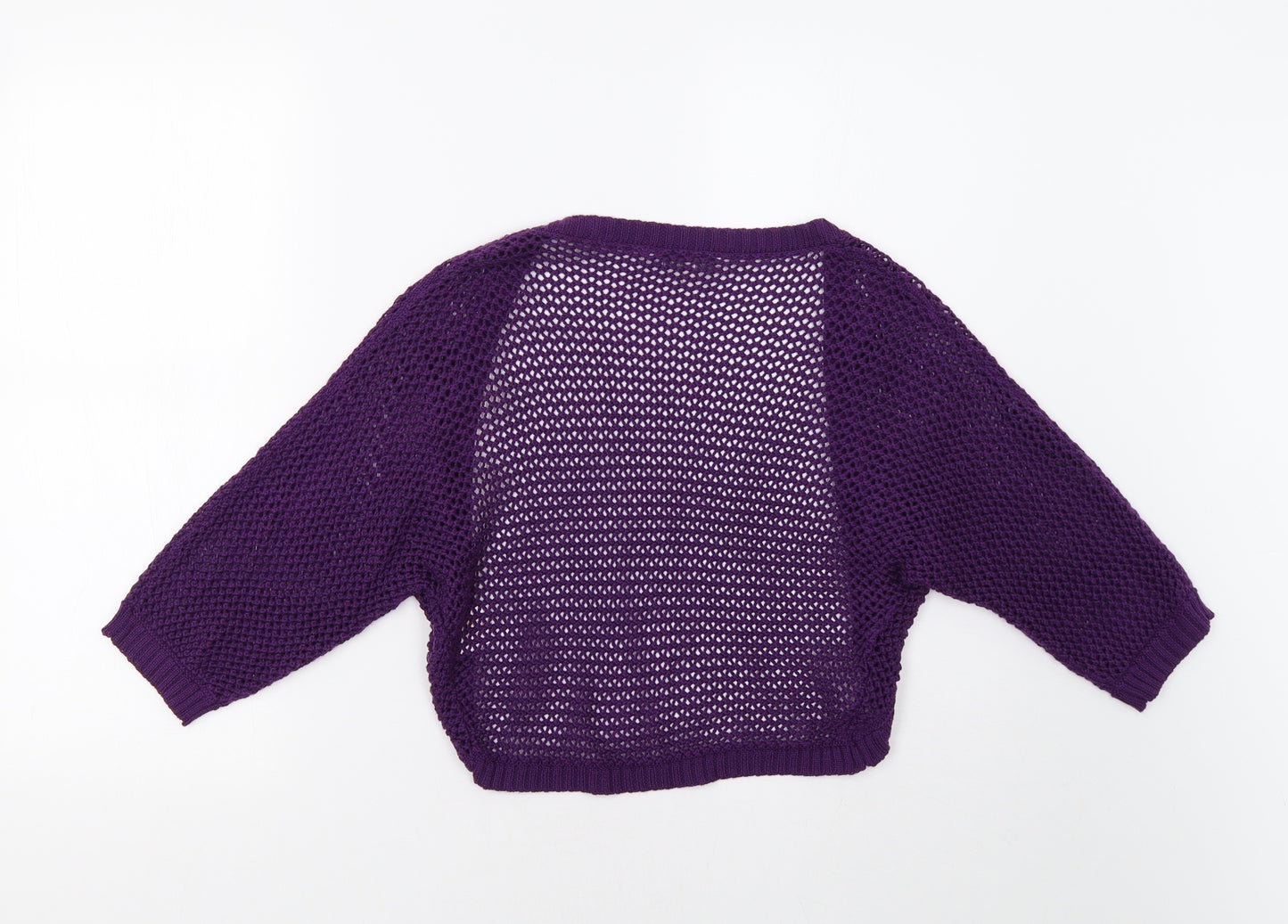 Peacocs Womens Purple   Shrug Jumper Size M