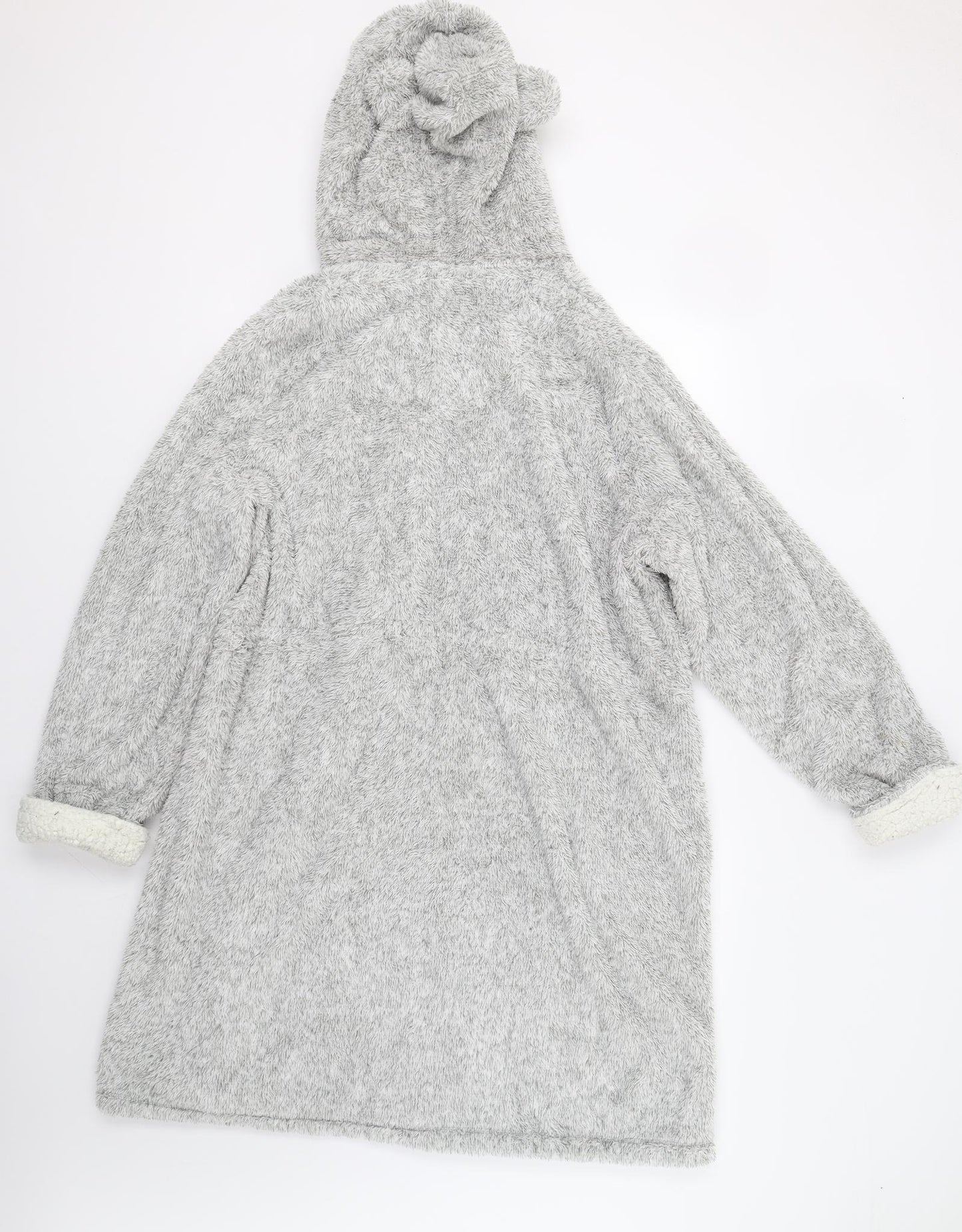 M&S Womens Grey   Kaftan Robe Size 20  - Bear Hood