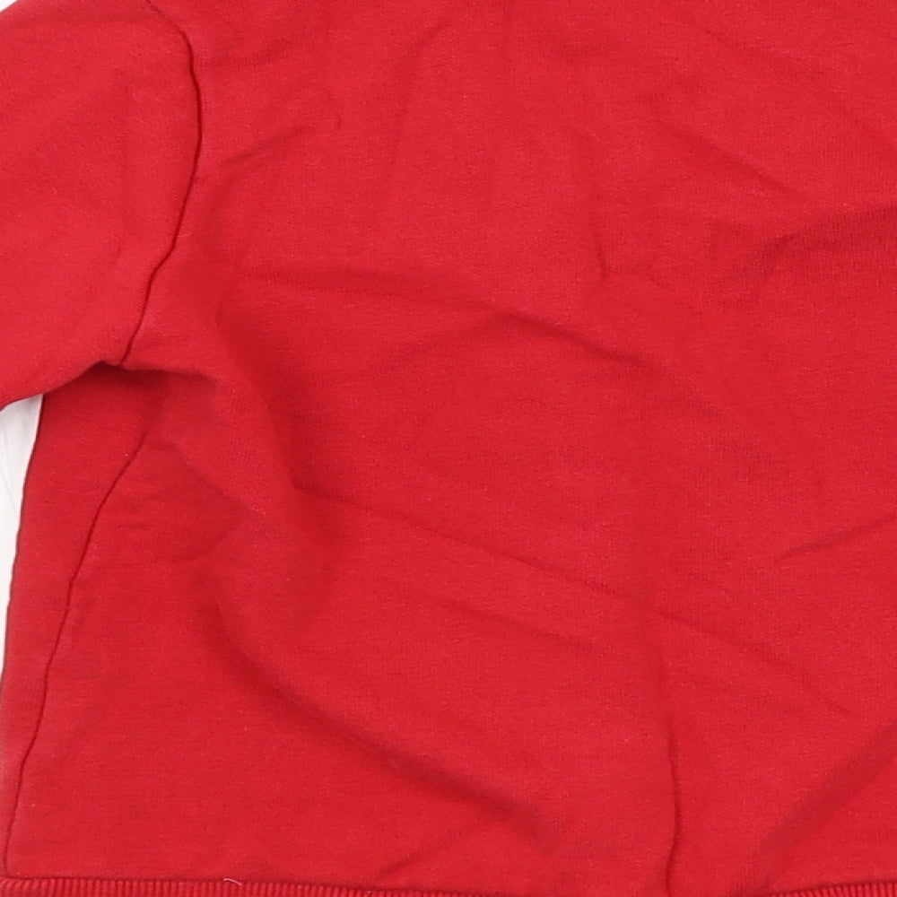 TU SCHOOL Girls Red   Cardigan Jumper Size 3 Years