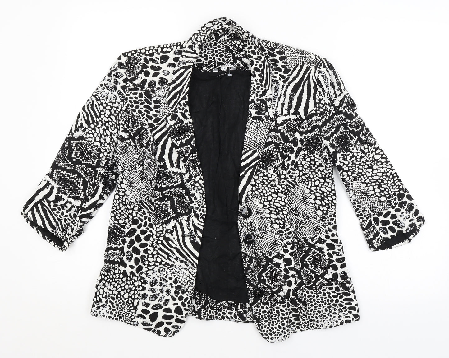 M&CO. Womens Multicoloured Animal Print  Jacket  Size 12