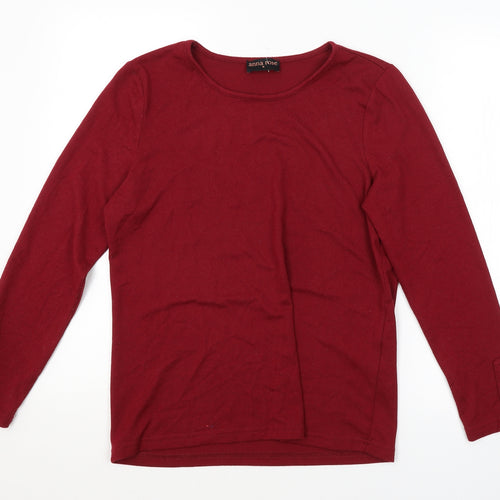 ANNA ROSE Womens Red   Pullover Jumper Size M