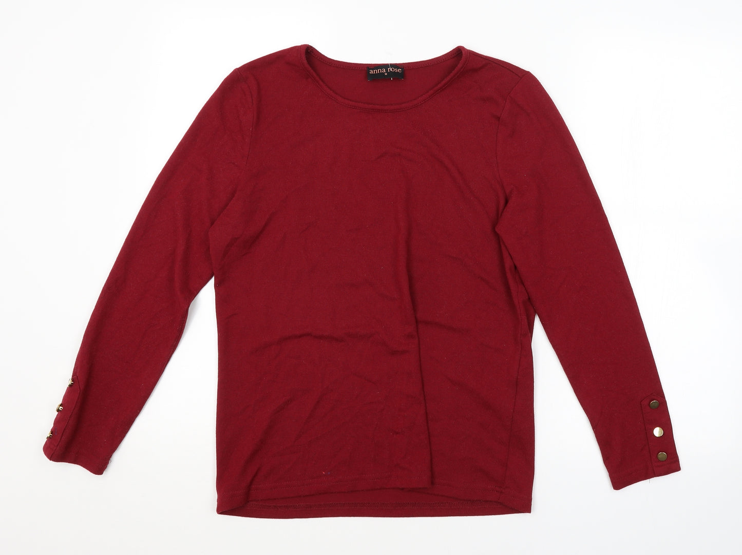 ANNA ROSE Womens Red   Pullover Jumper Size M