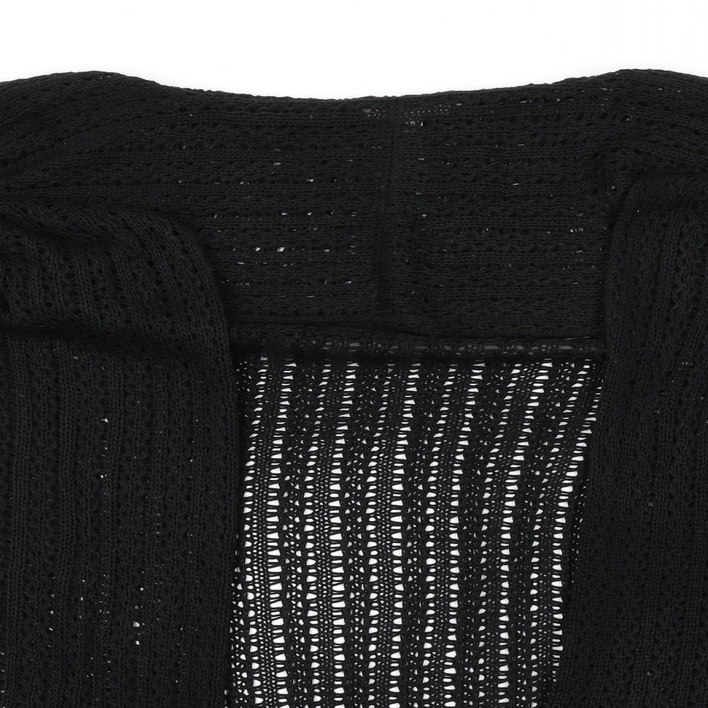 Glamorosa Womens Black Striped  Cardigan Jumper Size 12
