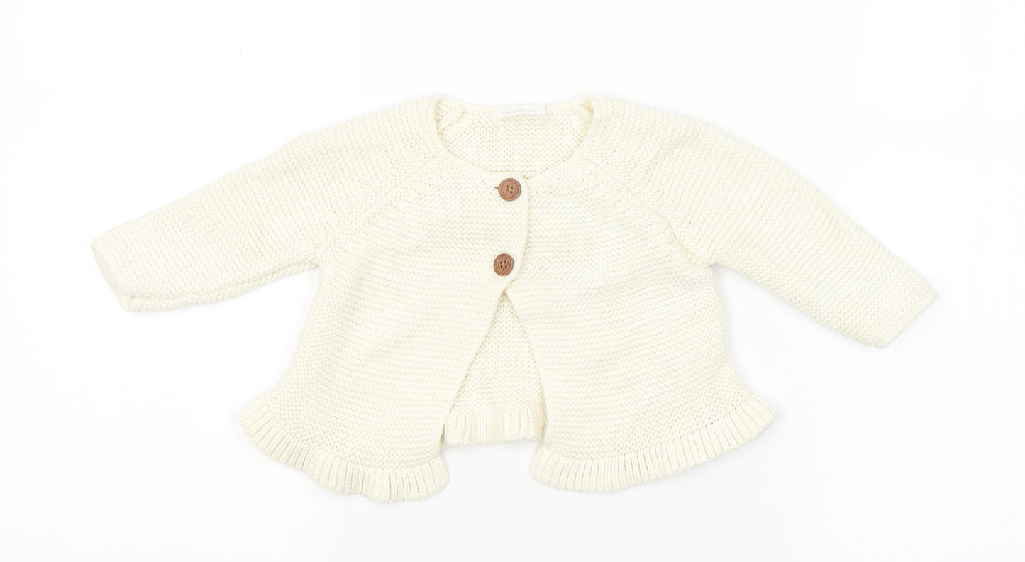 NEXT Baby White   Cardigan Jumper Size 3-6 Months