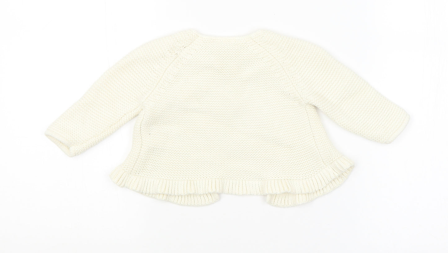 NEXT Baby White   Cardigan Jumper Size 3-6 Months