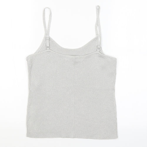 FRANK SAUL Womens Grey   Basic Tank Size M