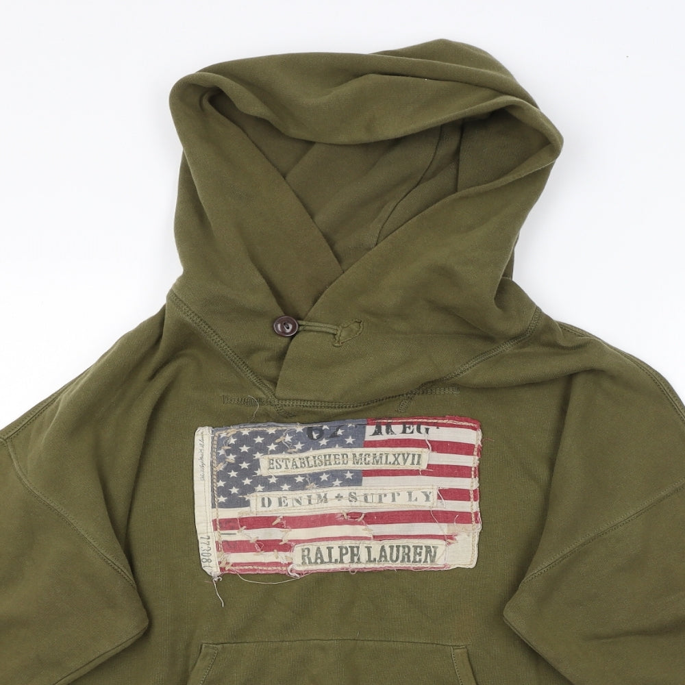 Ralph Lauren Mens Green   Pullover Hoodie Size M