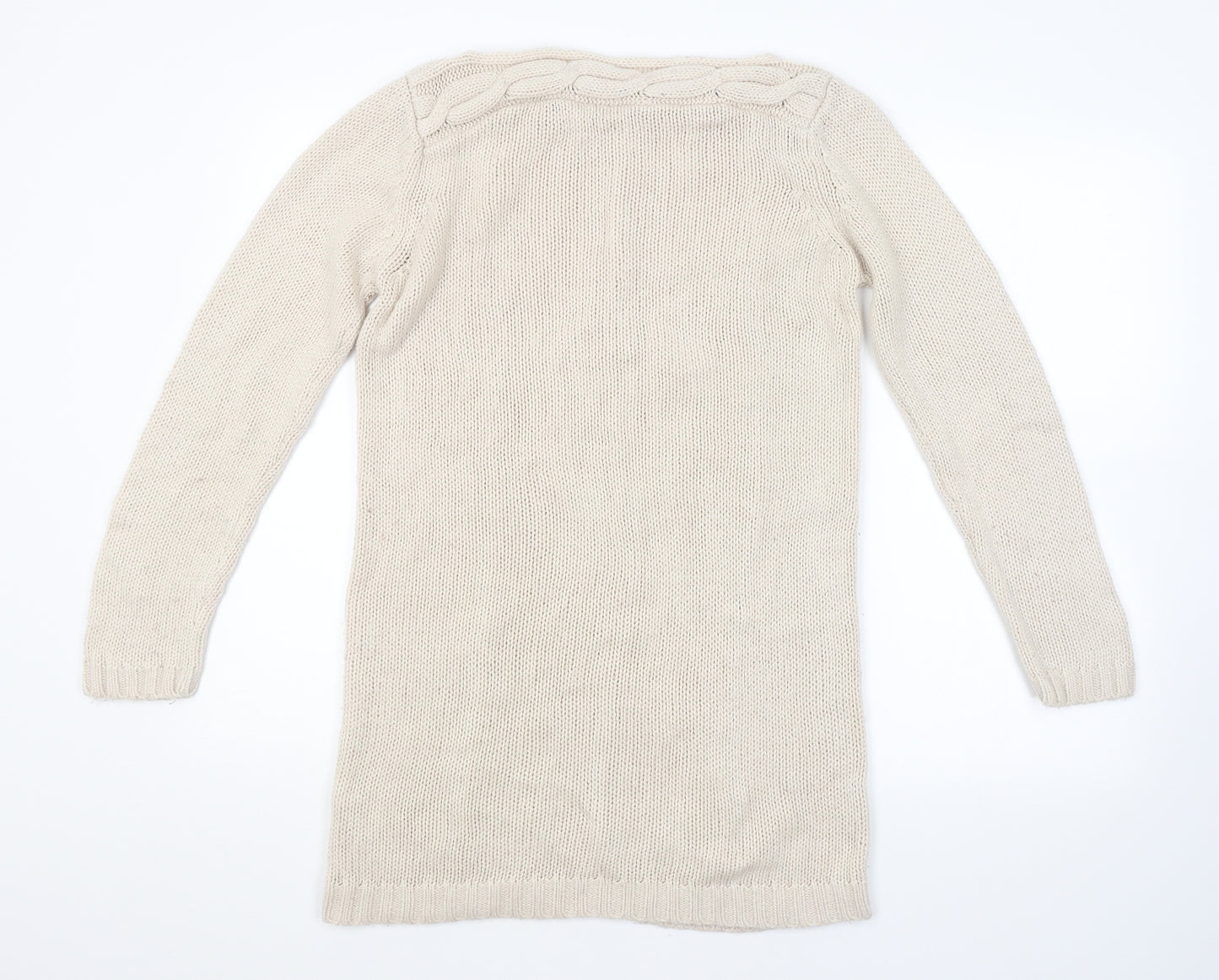BHS Womens Beige Argyle/Diamond  Pullover Jumper Size 12