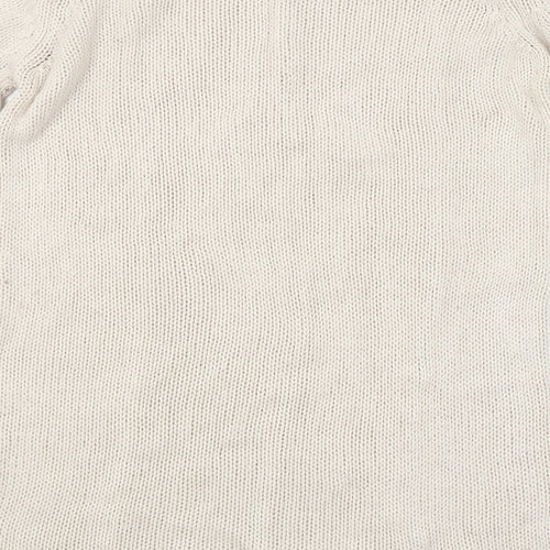 BHS Womens Beige Argyle/Diamond  Pullover Jumper Size 12