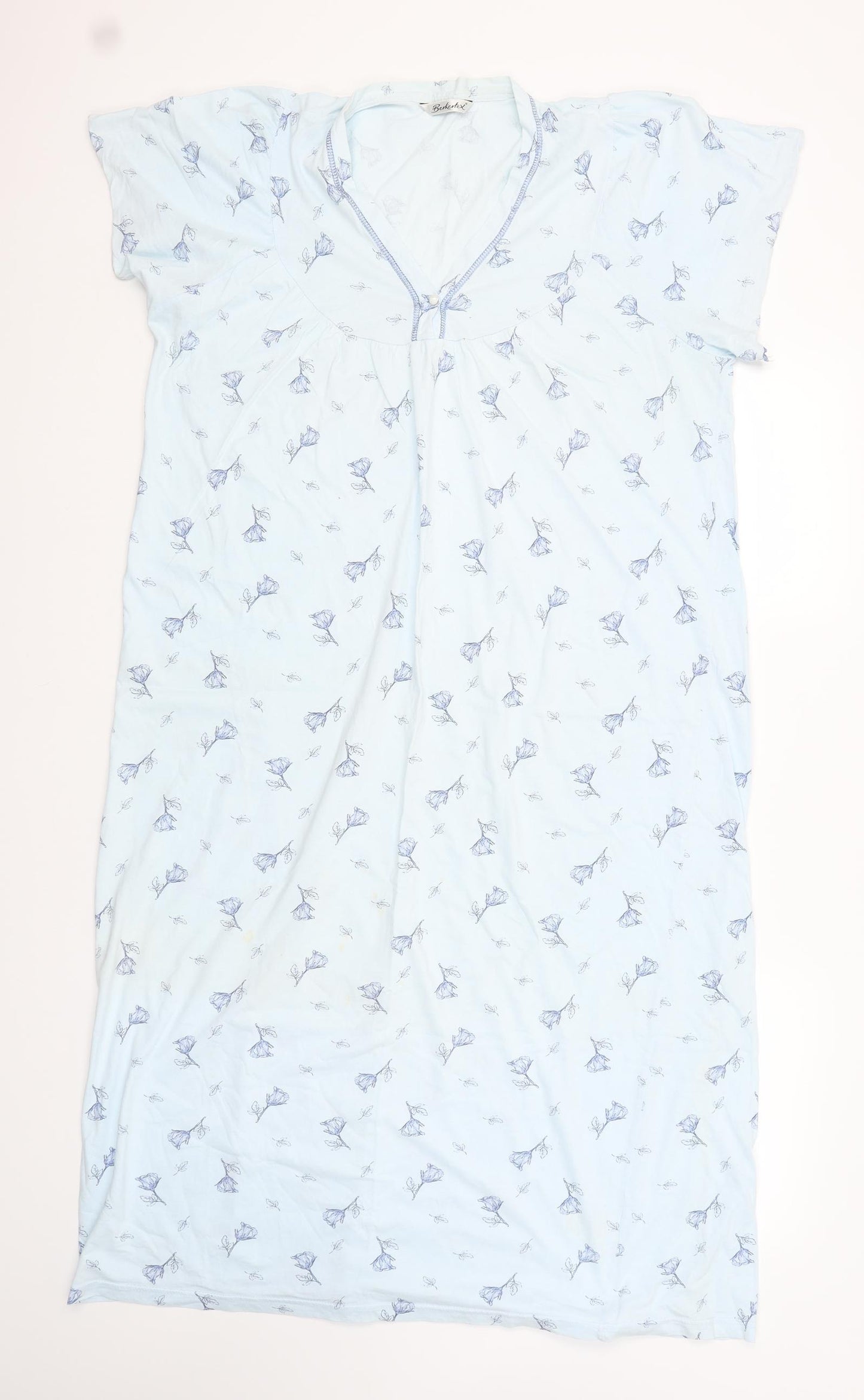 Berkertex Womens Blue Floral   Gown Size 14