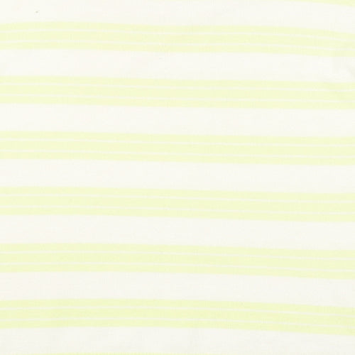 M&S Womens Yellow Striped  Pullover Jumper Size 12