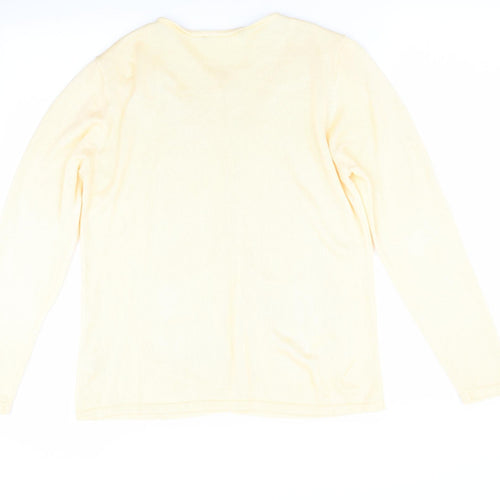 Preworn Womens Yellow   Cardigan Jumper Size S