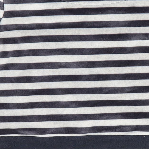 Marks and Spencer Girls Black Striped  Pullover Jumper   - Polar Bear