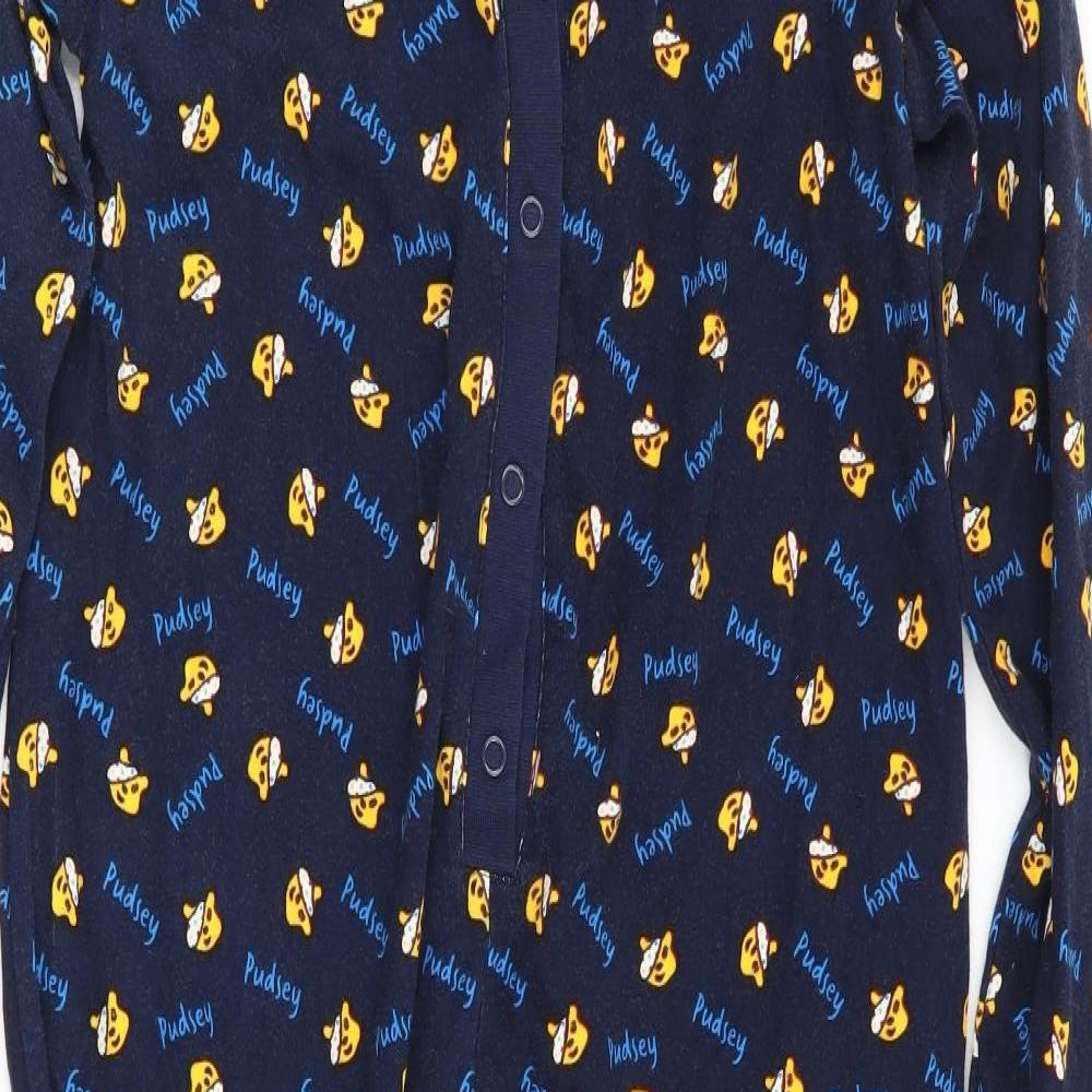 Blue Zoo Girls Blue Animal Print   One Piece Size 11-12 Years  - Pudsey Bear Print
