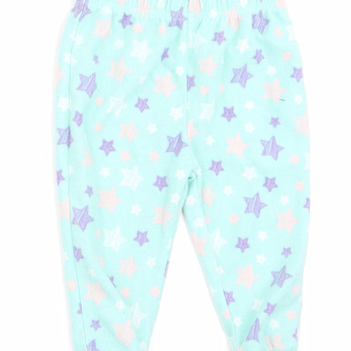 PEP & CO Girls Green Geometric   Pyjama Pants Size 9-12 Months  - Star Print