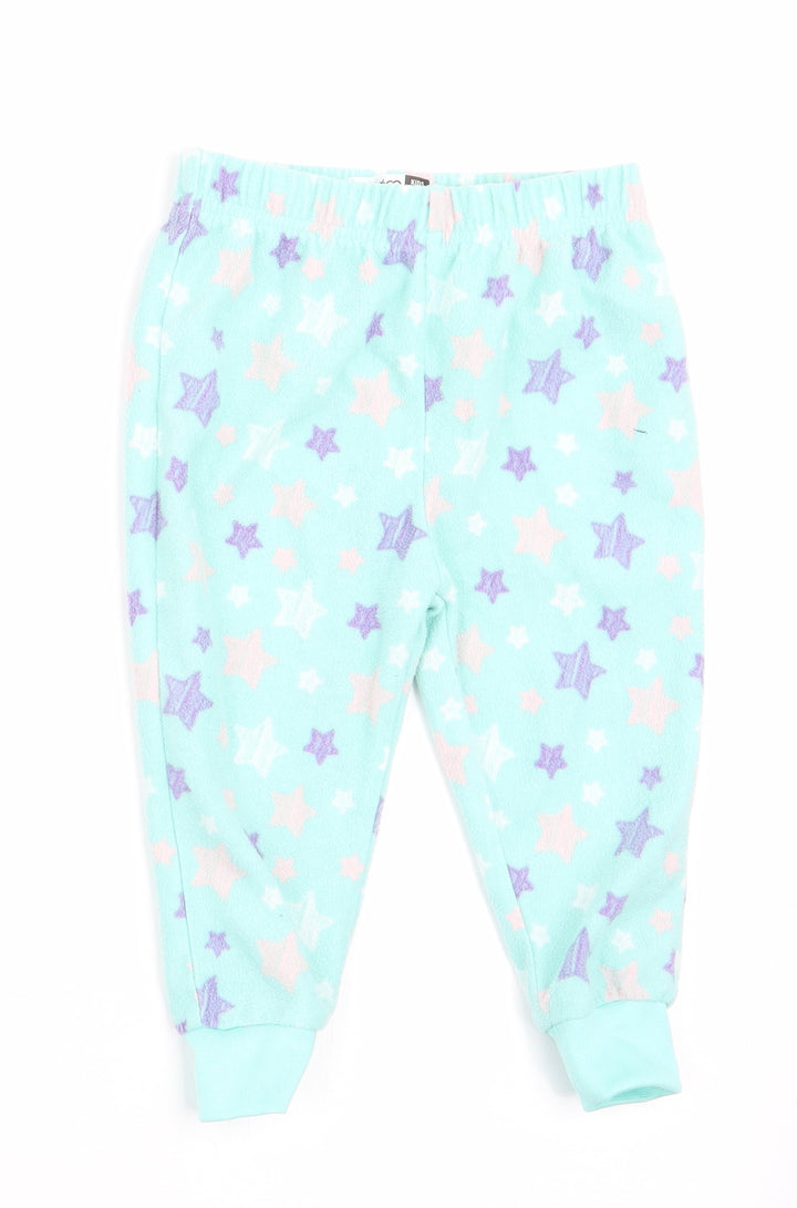 PEP & CO Girls Green Geometric   Pyjama Pants Size 9-12 Months  - Star Print